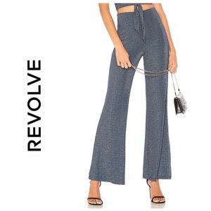 LPA x Revolve Pant 93 Navy & Silver Metallic M